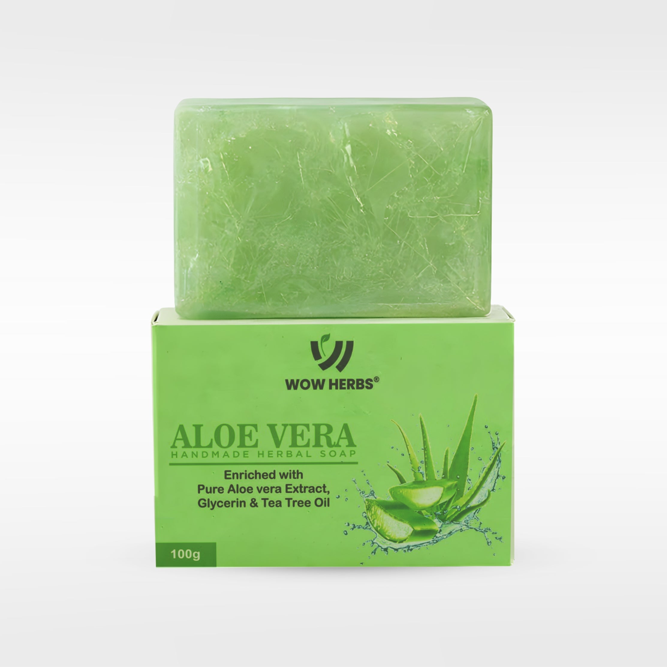 Aloe Vera Handmade Herbal Soap (100g) Pack of 2