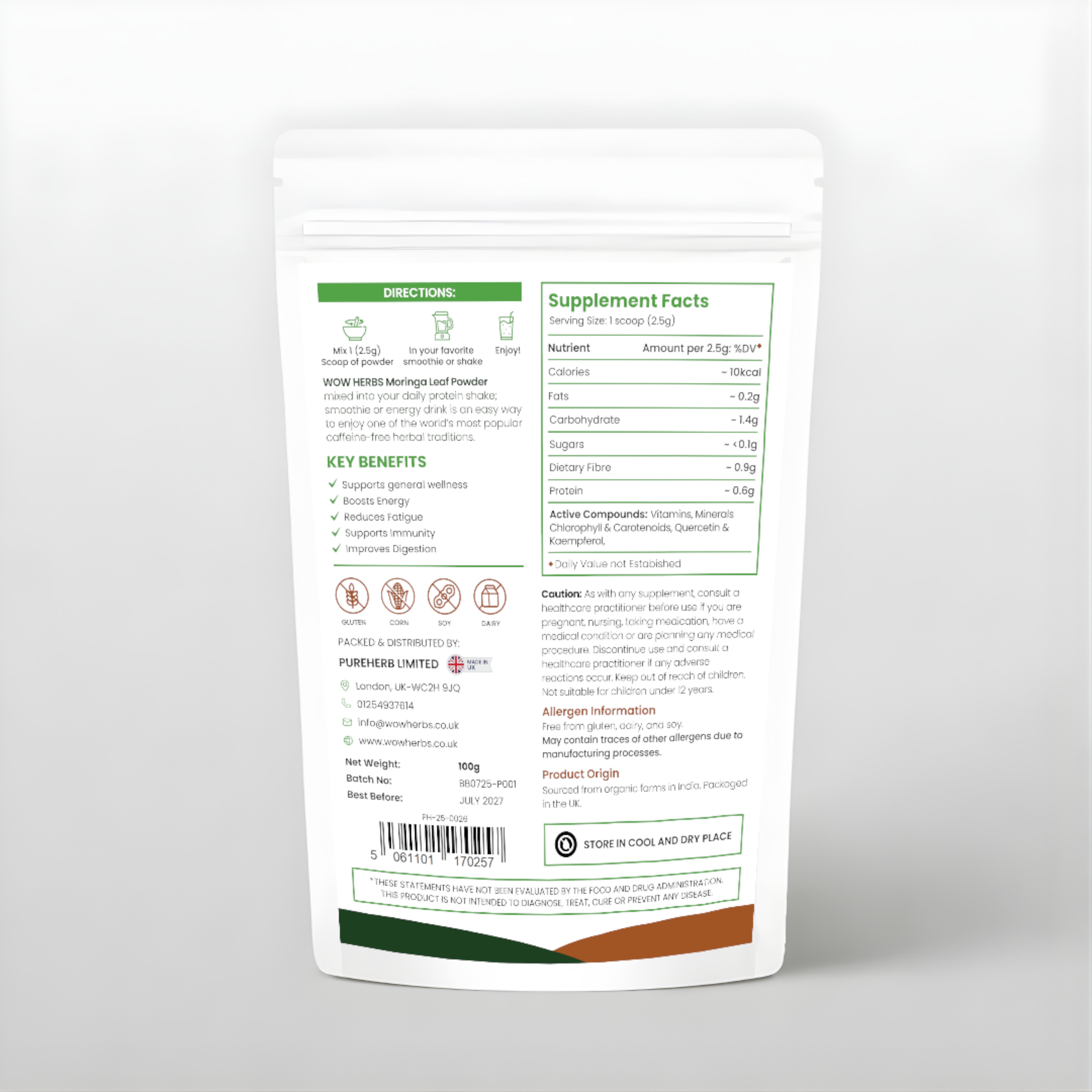 Organic Moringa Powder