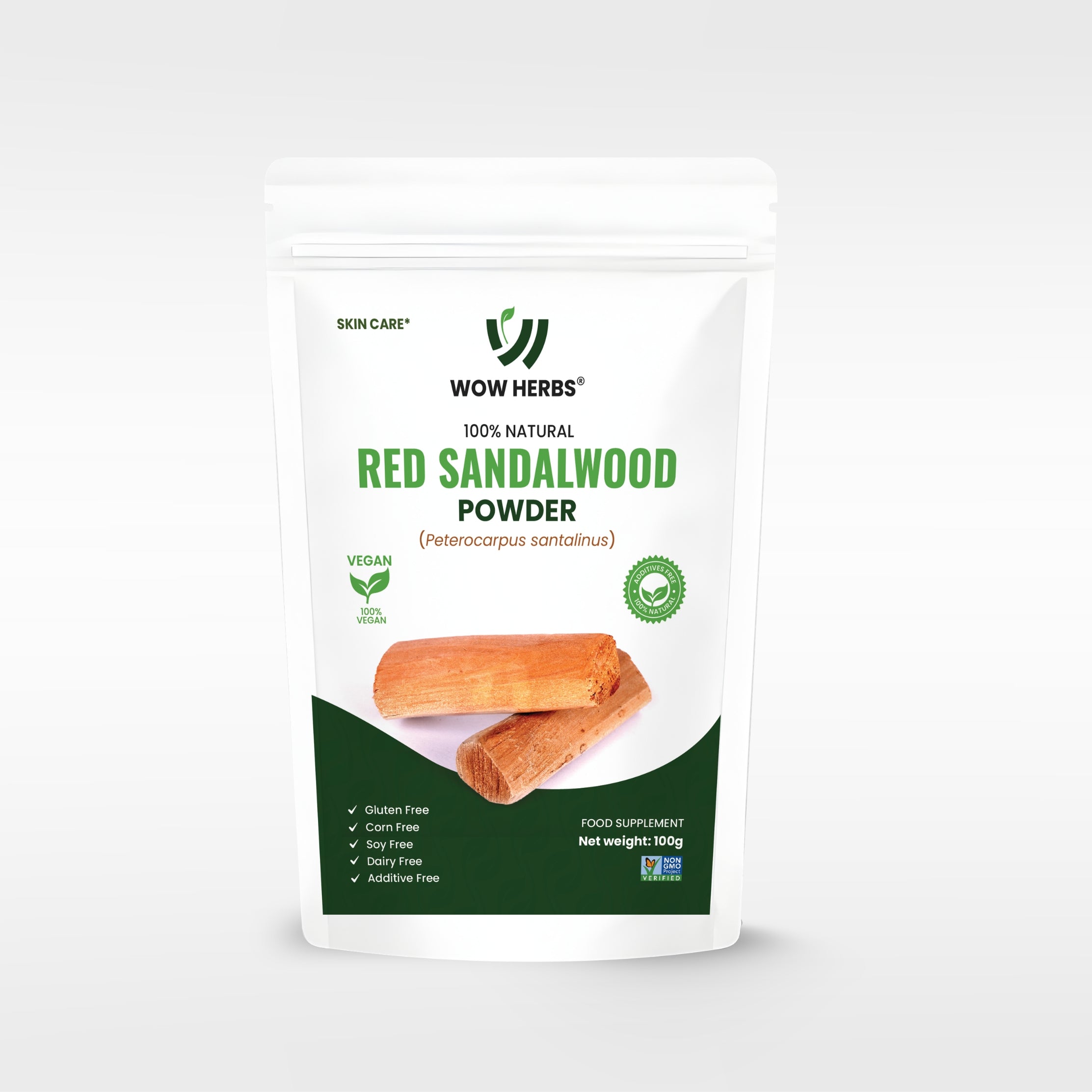 Red Sandalwood Powder for Face Packs, DIY Skincare & Traditional Beauty Use | WOW Herbs