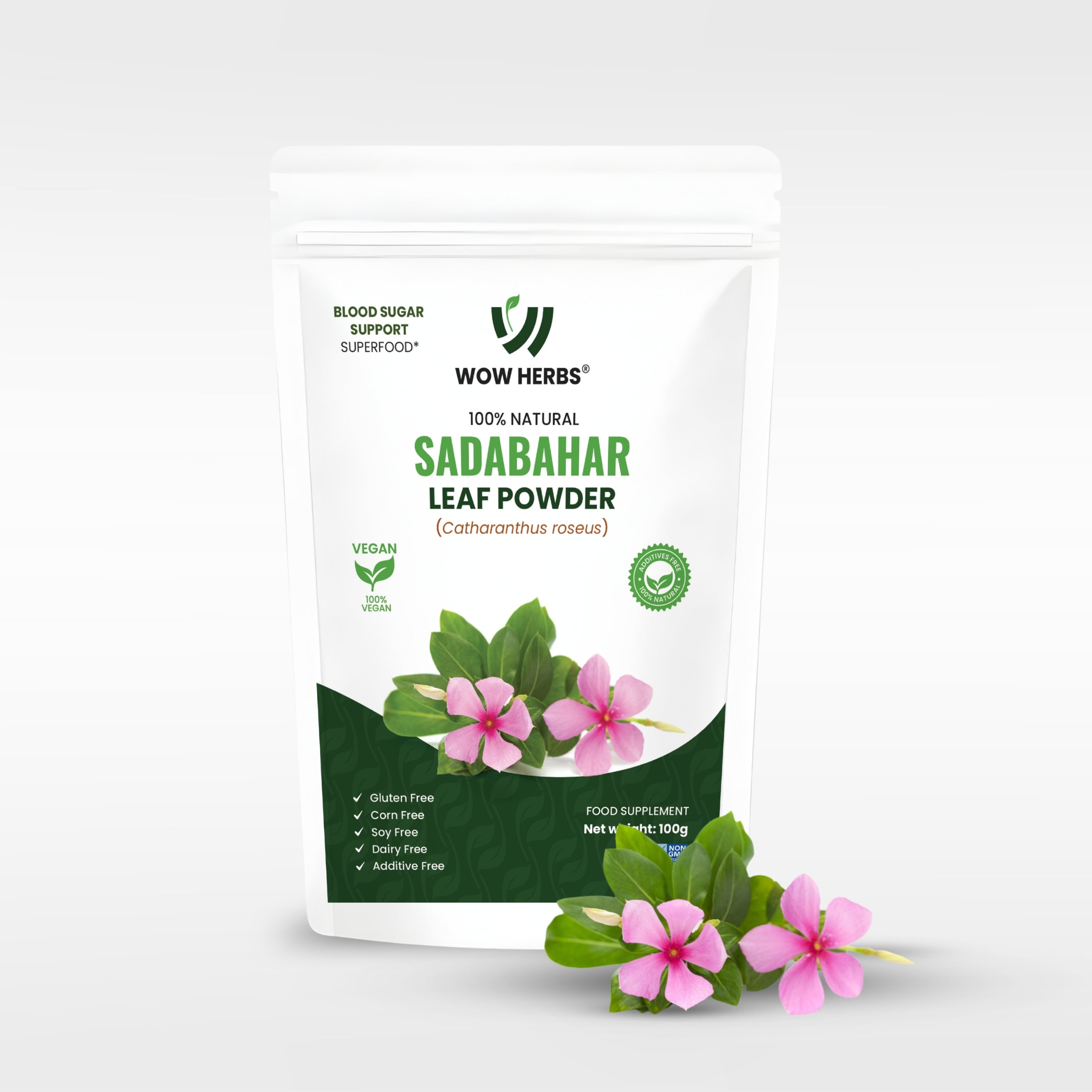 Sadabahar Powder UK | Catharanthus Roseus Herbal Powder