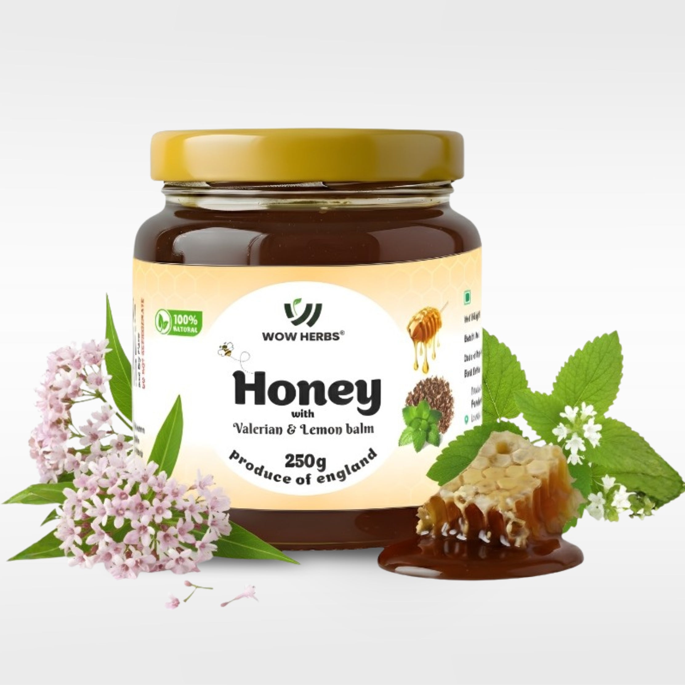 Valerian Honey with Lemon Balm