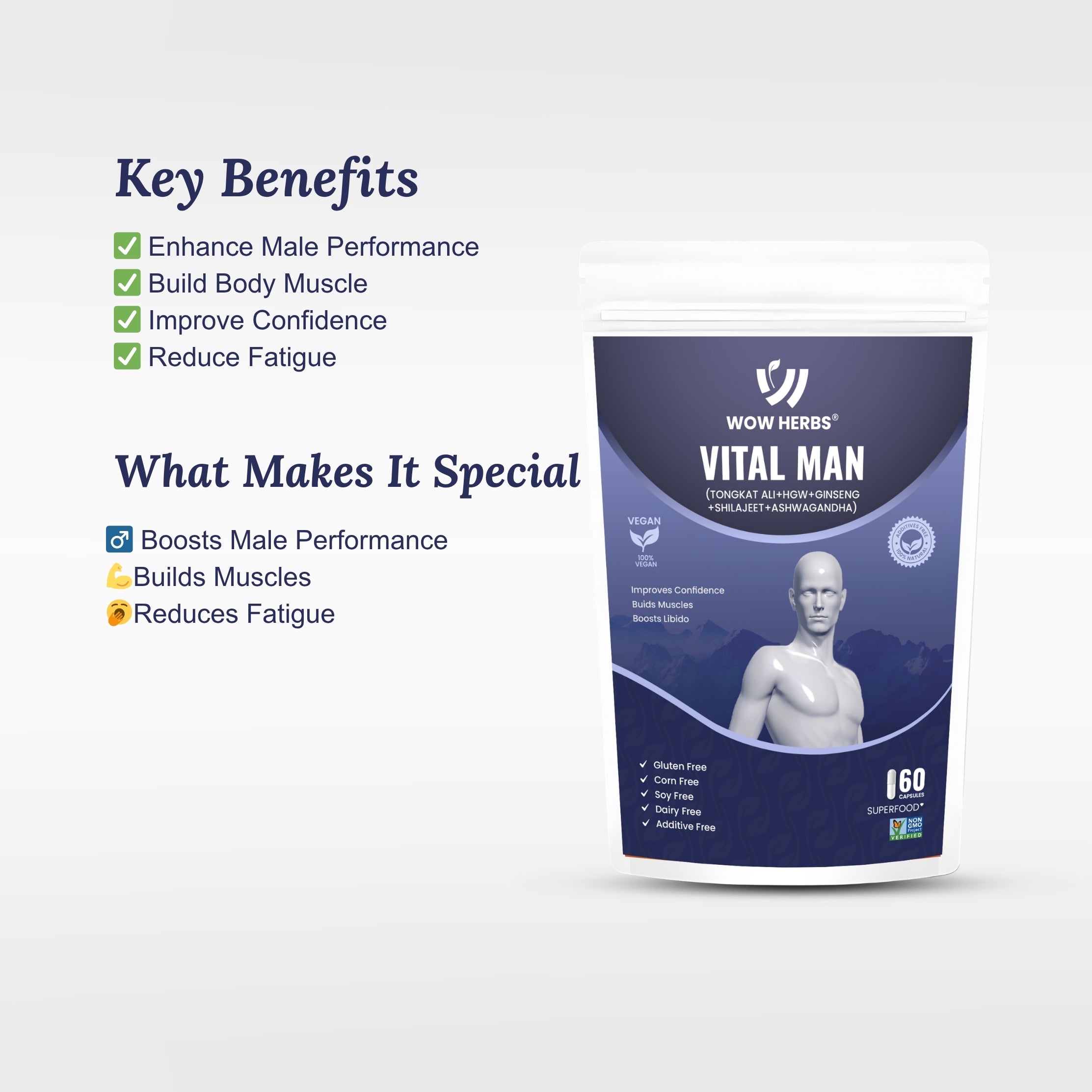 WOW HERBS Vital Man Capsules