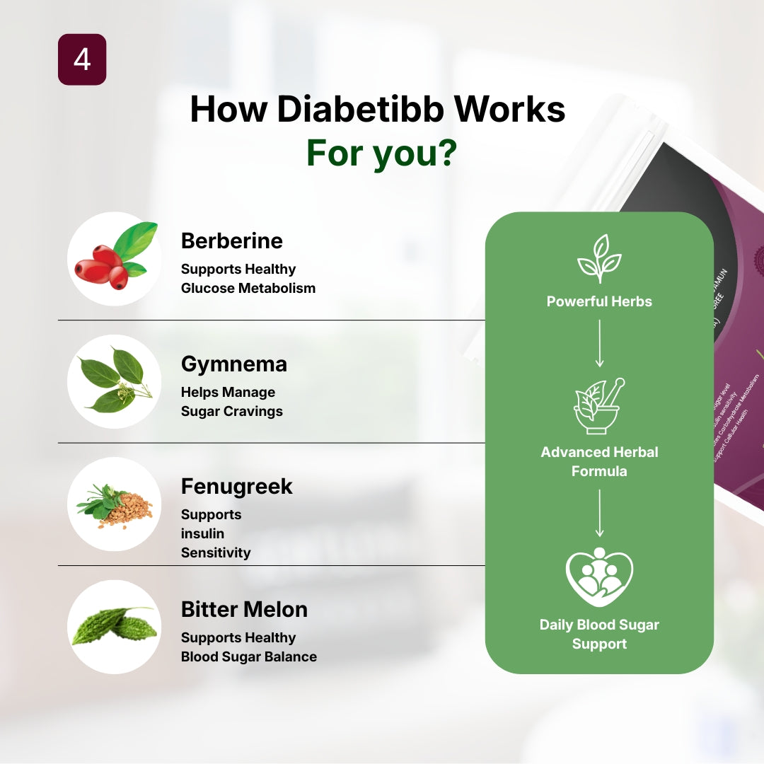Diabetibb Herbal Wellness Capsules UK | Organic Daily Support